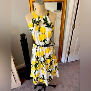 Cotton lemon dress size M